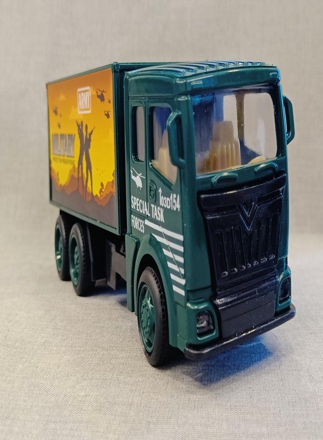 Stylbase Kids' Vehicle Toy | Friction-Powered Wheel Truck Scale Model Mini Auto Toy Truck | Boys and Girls Ages 1-5 (Military TRCK) - Image 4